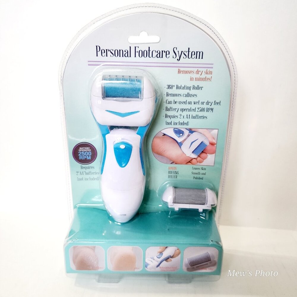Personal Footcare System - Removes Dry Skin in Minutes in Blue